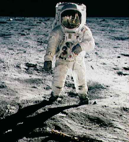 Aldrin on the moon