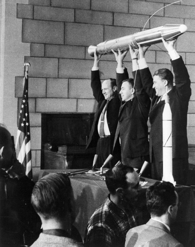 William H. Pickering, James Van Allen and Wernher von Braun